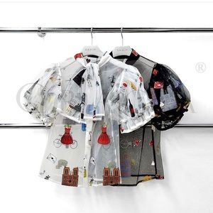 See through Top. Available in white color